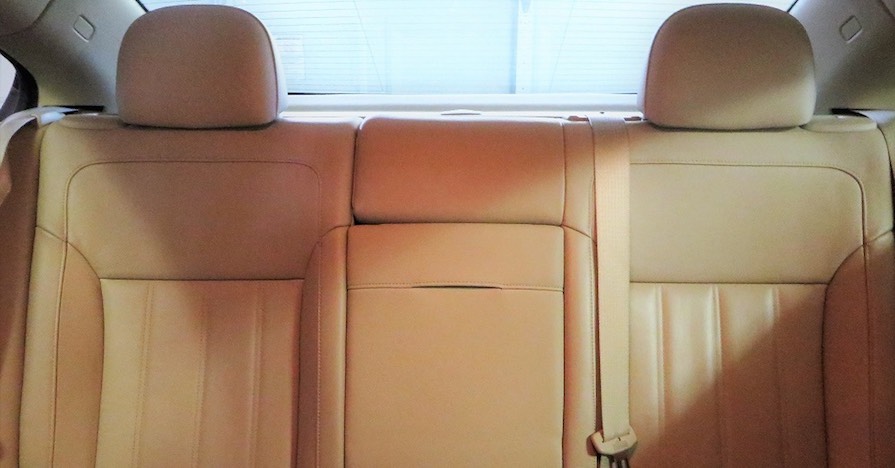 New car - interior - backseat, April Spreeman